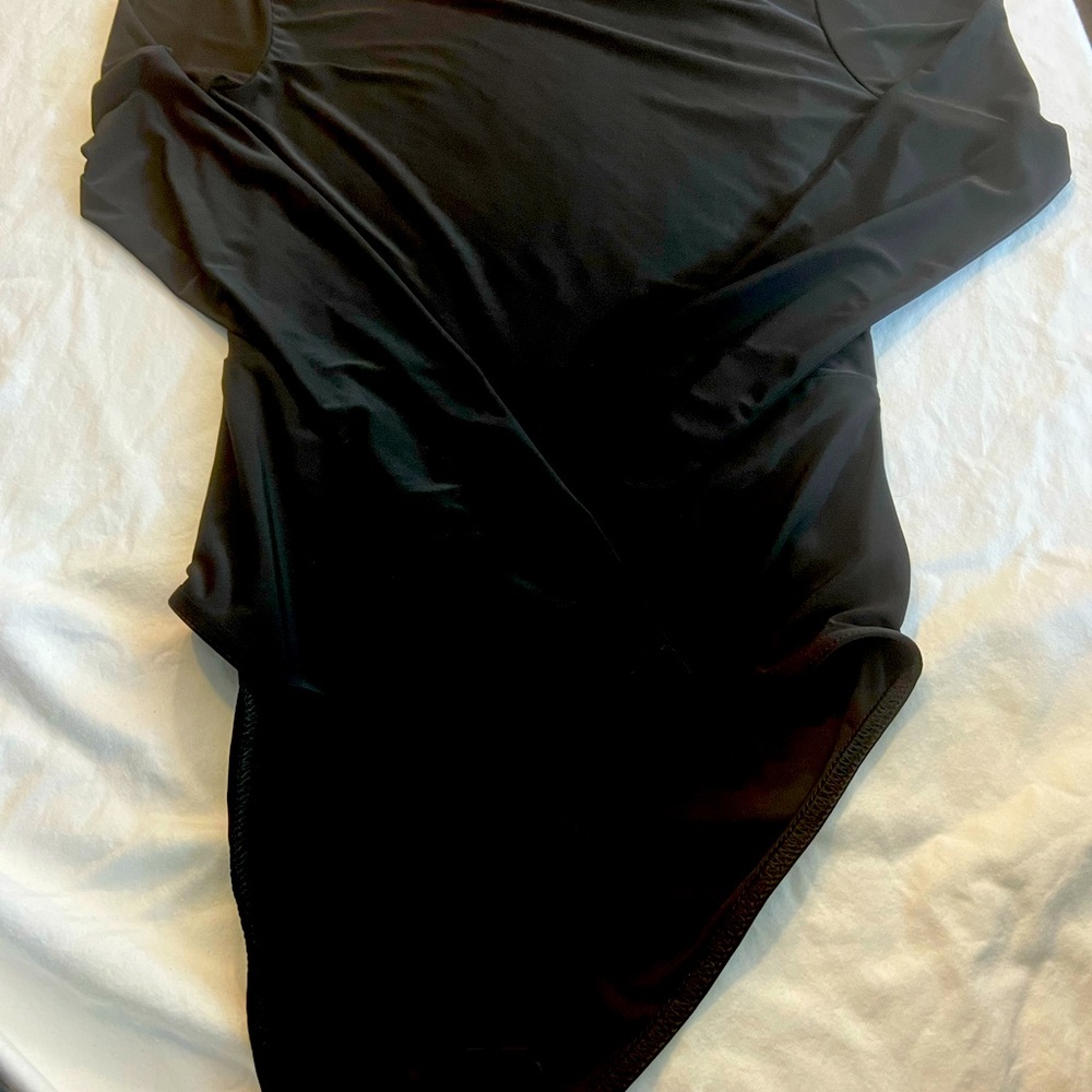 NWT nasty gal long sleeve naked back bodysuit